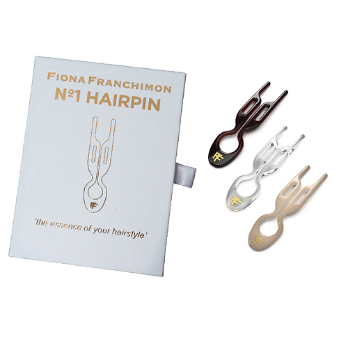 FIONA FRANCHIMON Набор шпилек No1 Hairpin коричневого/прозрачного/бежевого оттенка (3шт.)