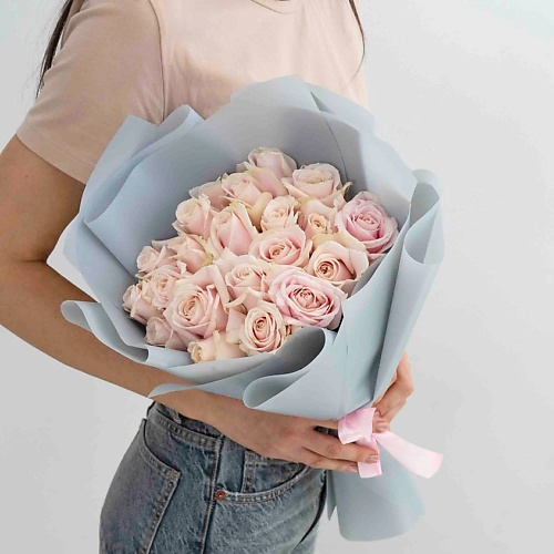 ЛЭТУАЛЬ FLOWERS Букет из нежных роз 21 шт. (40 см) лэтуаль flowers букет невесты из розовых роз