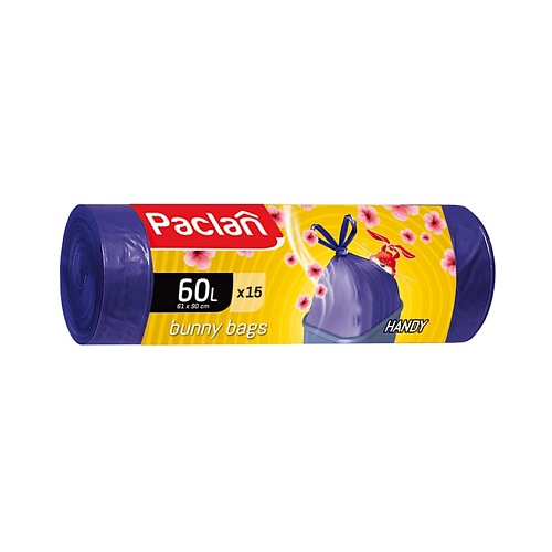 PACLAN Bunny Bags Aroma Мешки для мусора, с ручками, 60л 15 paclan standart мешки для мусора 20л 40