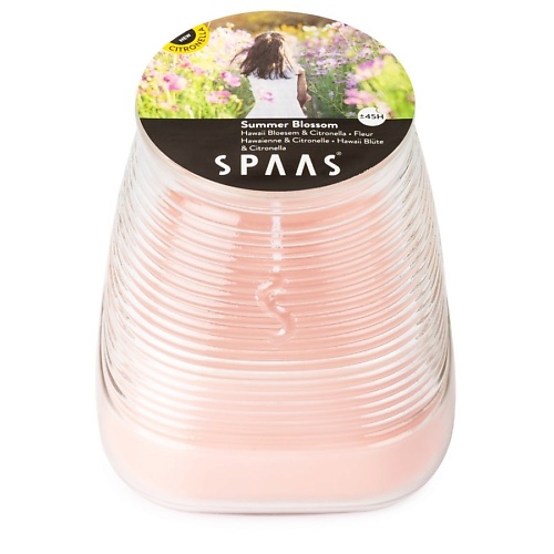 SPAAS Свеча в стакане  Цитронелла Летние цветы 1 spaas свеча чайная цитронелла летние ы 1