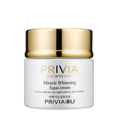PRIVIA Ночной крем-маска Miracle Whitening Aqua Cream 80 крем массажный осветляющий collagen whitening premium cleansing
