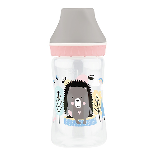LUBBY Бутылочка для кормления с молочной соской с клапаном, широким горлом, с рождения lubby бутылочка с силиконовой соской и нестираемой мерной шкалой от 0 месяцев
