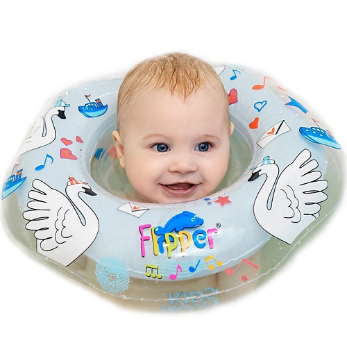 ROXY KIDS Надувной круг на шею музыкальный для купания малышей развитие речи в картинках для малышей от 2 х лет