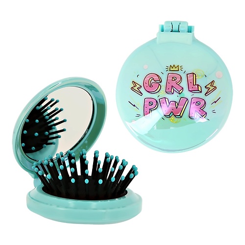 LADY PINK Расческа для волос с зеркалом girl power lady pink расческа для волос распутывающая морожное