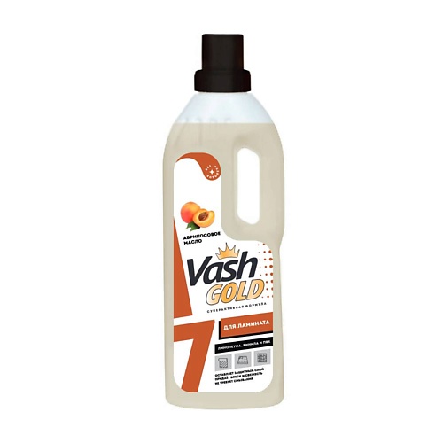 VASH GOLD Средство для мытья полов из ламината 750 средство для мытья полов mr proper свежий цитрус для домов с животными 500 мл