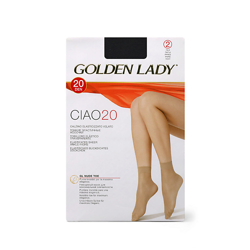 GOLDEN LADY Носки женские 20 den Ciao (2 пары) Nero minimi fresh 4102 носки женские укороченные nero 0