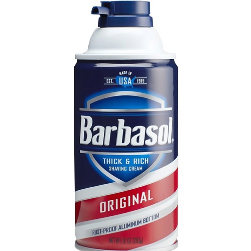 BARBASOL Крем-пена для бритья Original Shaving Cream 283 barbasol крем пена для бритья увлажняющая extra moisturizing shaving cream 283