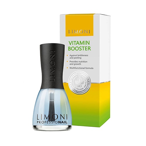 LIMONI Топ и база для крепления и роста ногтей с витаминами  Vitamin Booster крем для укрепления сухих и ломких ногтей с биотином и кератином nagelhautercreme 5051 7 30 мл