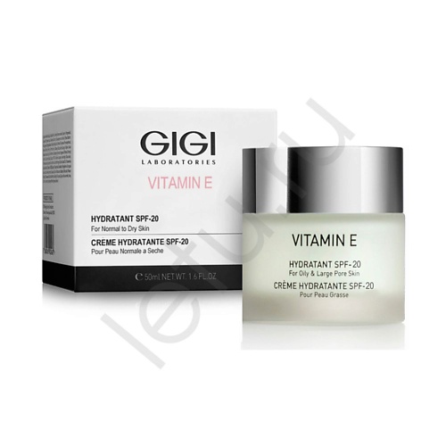 GIGI Увлажняющий крем для нормальной и сухой кожи Vitamin E с SPF-20 50.0 габа ipsum vitamin от тревоги 700 мг