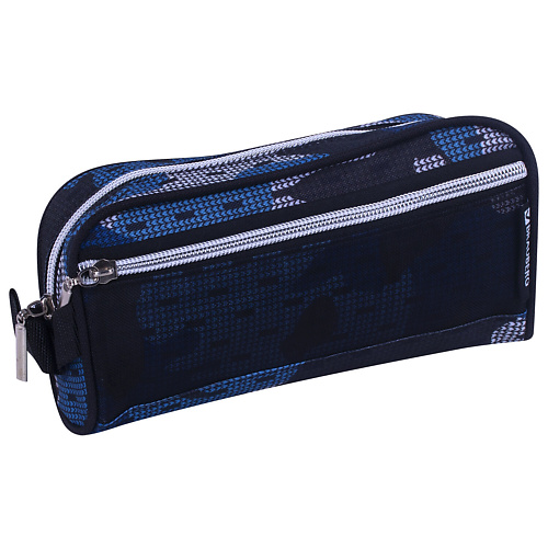 BRAUBERG Пенал-косметичка с ручкой, карман из сетки, Storm brauberg рюкзак checkered карман антивор