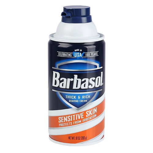 BARBASOL Крем-пена для бритья для чувствительной кожи Sensitive Skin Shaving Cream 283 крем пена для бритья ecolatier гладкая кожа 150 мл
