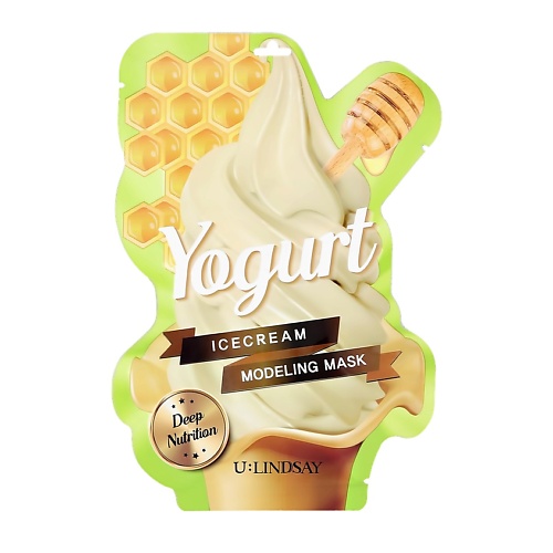 фото Lindsay маска для лица icecream yogurt альгинатная моделирующая с молочными ферментами (глубоко питательная)