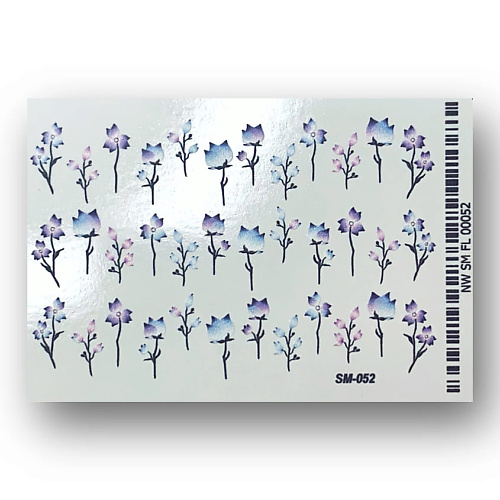 ANNA TKACHEVA Слайдер дизайн для ногтей 2D SM 052 miw nails слайдер дизайн для маникюра бабочки
