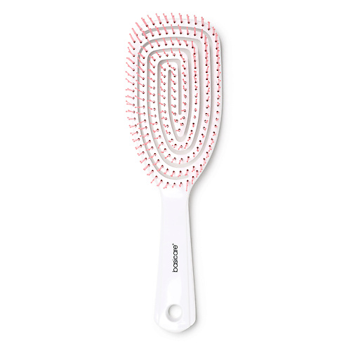 BASICARE Расческа-щётка для распутывания волос HELIX массажная антистатик kaizer расческа массажная малая пластик розовая
