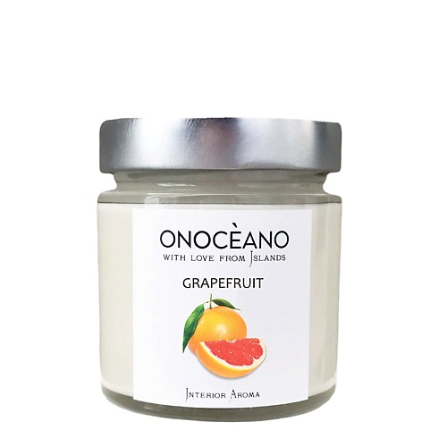 ONOCEANO Свеча ароматическая  Грейпфрут 200 сделанопчелой набор бальзамов для губ какао мята грейпфрут мохито