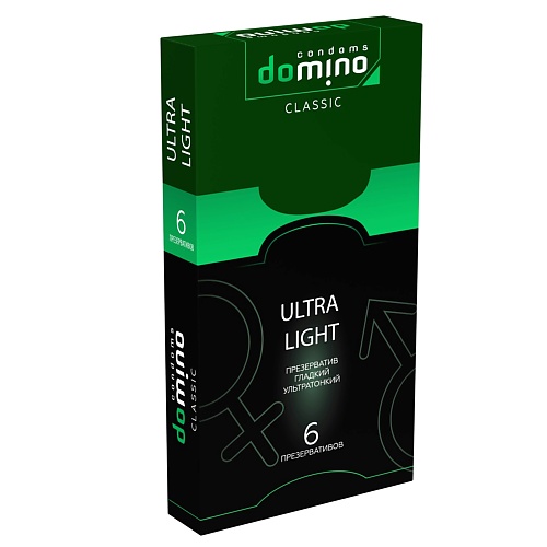 DOMINO CONDOMS Презервативы DOMINO CLASSIC Ultra Light 6 masculan презервативы 3 classic 10 с колечками и пупырышками 10