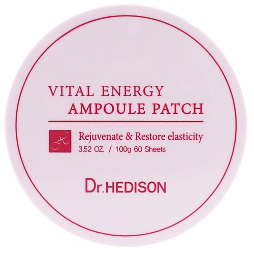 DR. HEDISON Гидрогелевые патчи для глаз Vital Energy Ampoule Patch 120 dr hedison крем для лица perfect sun block 50