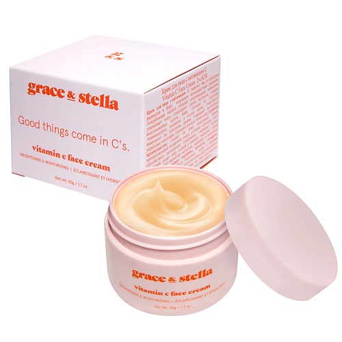 GRACE AND STELLA Крем для лица с витамином С 50.0 grace day маска для лица с aha bha pha кислотами для очищения пор 27