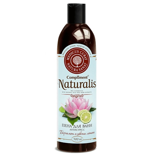 COMPLIMENT Пена для ванн антистресс, бергамот и цветы лотоса Naturalis 500.0 на изи раскраска антистресс