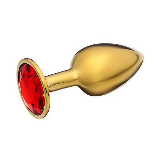 ОКИ-ЧПОКИ Анальная пробка, с красным кристаллом hot planet анальная вибропробка с ручкой кольцом mars