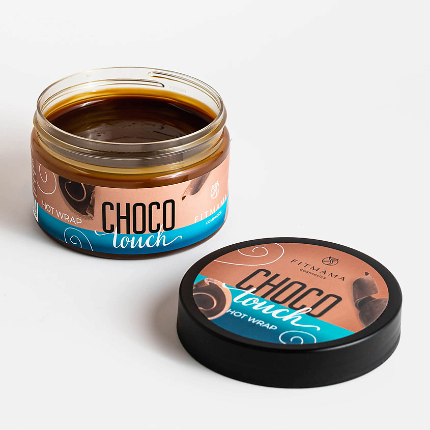 фото Антицеллюлитное горячее обертывание с коллагеном choco touch fitmama cosmetics