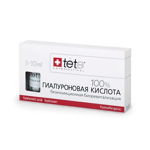 TETE COSMECEUTICAL Лосьон косметический Hyaluronic acid 100% 30 tete cosmeceutical лосьон косметический hyaluronic acid placental extract 30