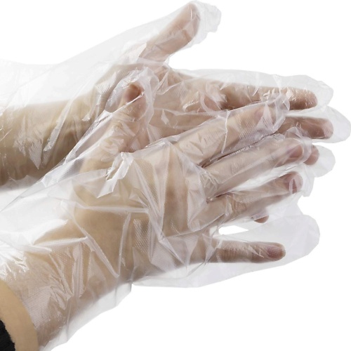 Чистовье ЧИСТОВЬЕ Перчатки Универсальные прозрачные полиэтиленовые прозрачные удлинённые перчатки размера l 10 мкм