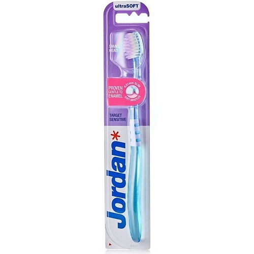 JORDAN* Зубная щетка Jordan Target Sensitive Ultra Soft, ультрамягкая широкая щетка лопата с покрытием soft touch