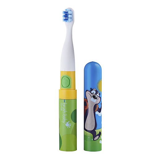 BRUSH-BABY Звуковая зубная щетка Go-Kidz Mikey, от 3 лет gess массажная щетка для тела spa brush