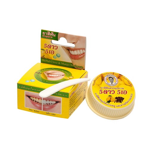 5 STAR COSMETIC Травяная зубная паста с экстрактом Манго 25