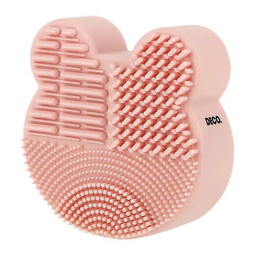 DECO. Инструмент для очищения кистей и спонжей 3 в 1 bear deco губка для тела со шнурком strawberry