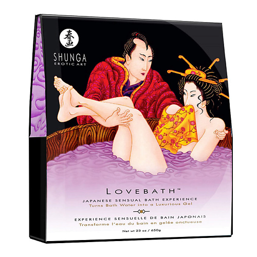 SHUNGA Порошок для принятия ванны LOVEBATH Чувственный лотос 650 shunga интимный возбуждающий крем дракон 60