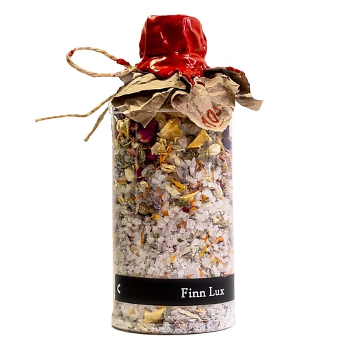 FINNLUX Соль для ванны морская ароматическая с сухоцветами и эфирным маслом розы 500.0 finnlux соль для ванны морская натуральная 1000
