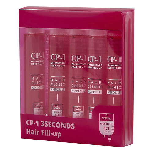 ESTHETIC HOUSE Филлер Набор Маска для волос CP-1 3Seconds Hair FILL-UP, 5шт*13мл 65 esthetic house шампунь для волос восстановление cp 1 3seconds hair fill up shampoo 100