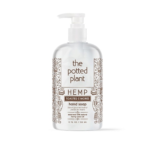THE POTTED PLANT Жидкое мыло для рук Toasted S'More Hand Soap 355.0 doxa мыло туалетное beauty soap мед огурец 480