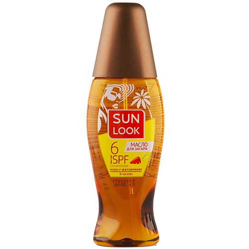 SUN LOOK Масло для загара с бета-каротином spf-6 150 7days масло для загара для тела с шиммером водостойкое spf 10 ра sun care shimmering tan oil 200