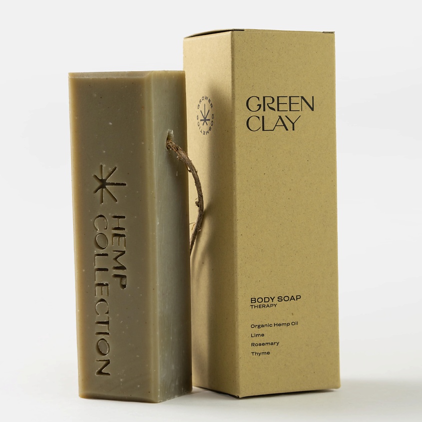 фото Мыло твердое "green clay" 150 мл grower cosmetics