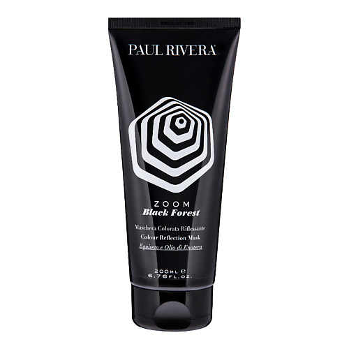 PAUL RIVERA Тонирующая маска для окрашенных и натуральных волос черная Black Forest салфетка paul masquin сверхвпитывающая 38х40 см