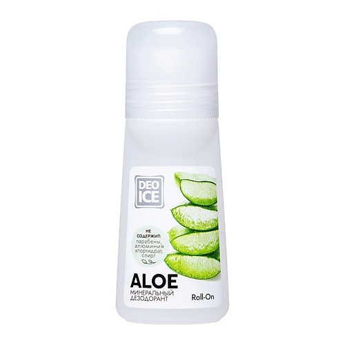 DEOICE Минеральный дезодорант Roll-On Aloe 65 минеральный дезодорант мангостин 60 г