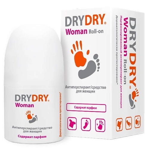 DRY DRY Средство для нормального и обильного потоотделения Woman Roll-on 50.0 дезодорант dry dry roll on от обильного потоотделения 35 мл