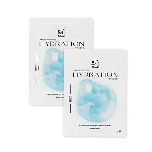 ENTREDERMA Набор Hydration маска для лица тканевая увлажняющая entrederma набор масок для лица hydration увлажняющая и radiance обновляющая