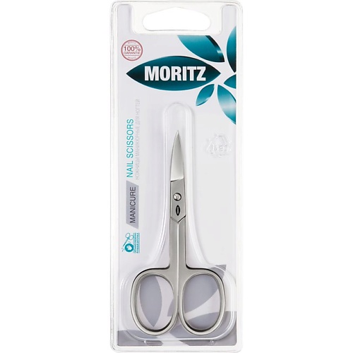 MORITZ Ножницы для ногтей с изогнутыми лезвиями moritz нож для кутикулы 2 в 1 с пушером