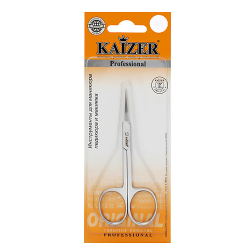 KAIZER Ножницы маникюрные для кутикулы, прямые ножницы маникюрные для кутикулы zinger закругленные