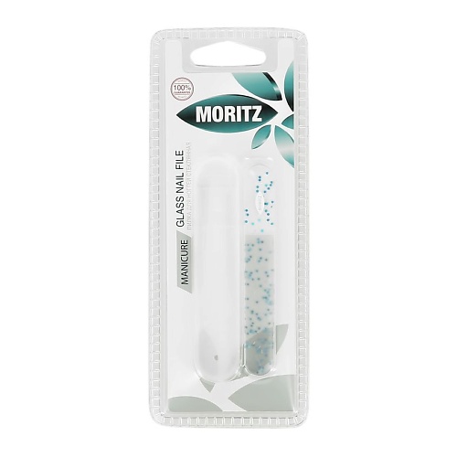 MORITZ Пилка для ногтей стеклянная в чехле shine moritz пилка шлифовальная для педикюра двусторонняя керамическая