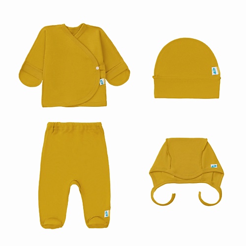 LEMIVE Комплект одежды для малышей Горчичный посылка от деда мороза для детей от 5 до 6 лет мини комплект iq игр для волшебного праздника