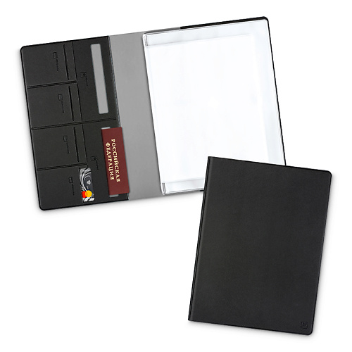 FLEXPOCKET Папка для семейных документов из экокожи А5 формата flexpocket карман для пропуска или бейджа из экокожи горизонтальный с рулеткой