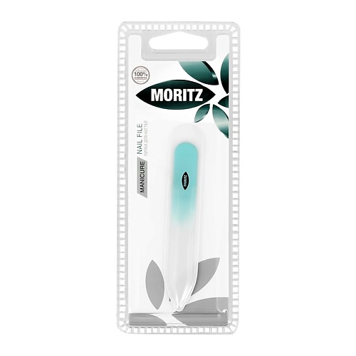 MORITZ Пилка для ногтей стеклянная 9 см moritz пилка шлифовальная для педикюра двусторонняя керамическая
