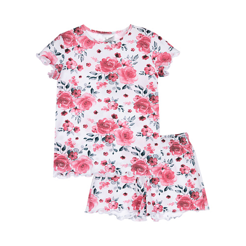 PLAYTODAY Пижама трикотажная для девочек Цветы playtoday пижама трикотажная для девочек лило и стич розовая
