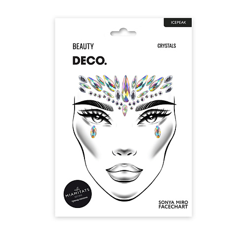 DECO. Кристаллы для лица и тела FACE CRYSTALS by Miami tattoos (Icepeak)