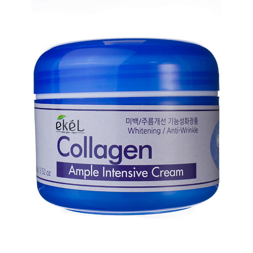 кремы для лица thinkco крем восстанавливающий с коллагеном collagen return cream Крем для лица EKEL Крем для лица с Коллагеном Ампульный Омолаживающий  Ample Intensive Cream Collagen